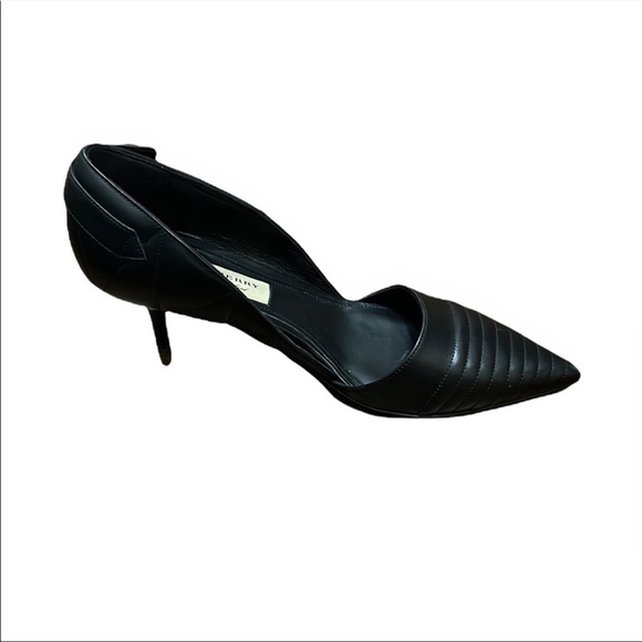 Burberry Amalia Black Leather Pumps Size 37.5 - Picture 5 of 9